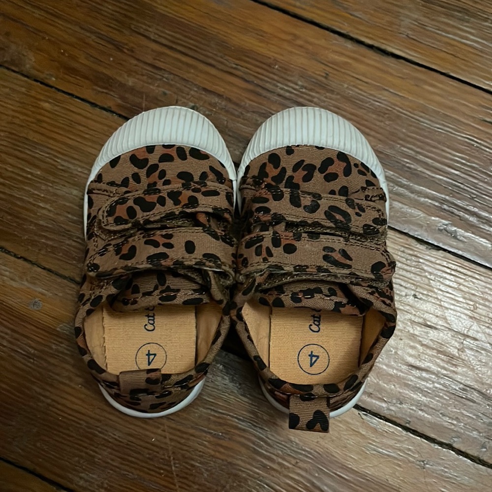 Cat & Jack leopard velcro sneakers